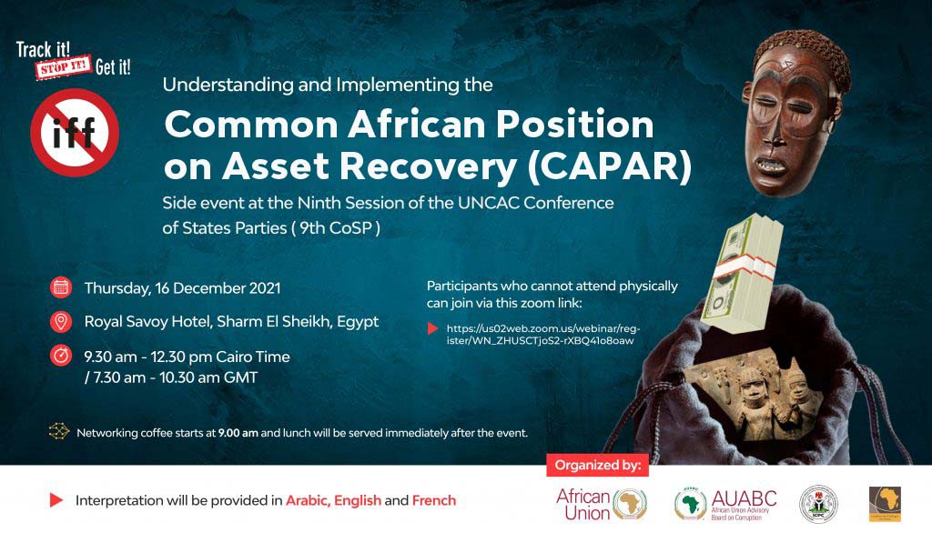 Read more about the article UNDERSTANDING AND IMPLEMENTING THE COMMON AFRICAN POSITION ON ASSET RECOVERY (CAPAR)