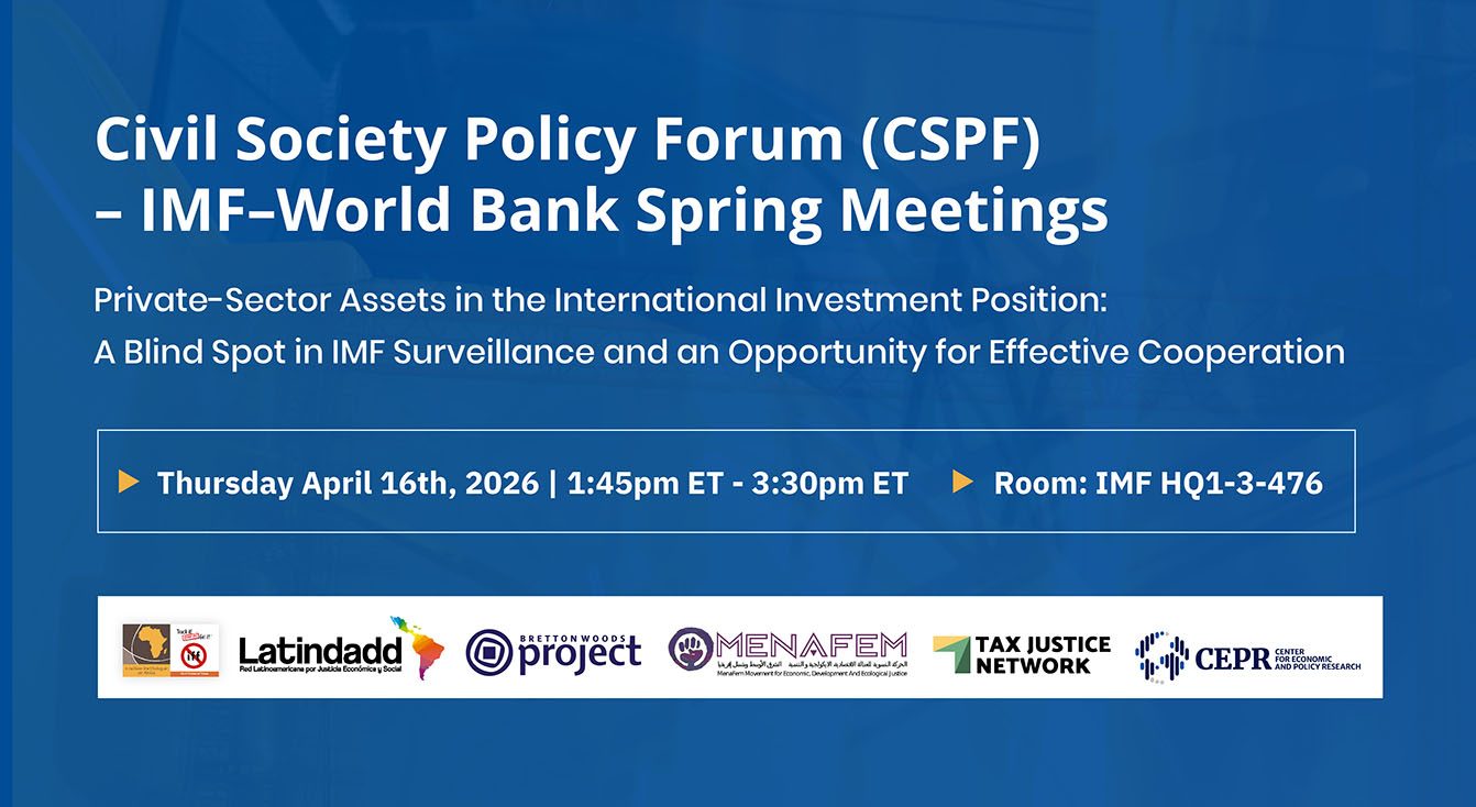 Read more about the article Civil Society Policy Forum (CSPF) – IMF–World Bank Spring Meetings